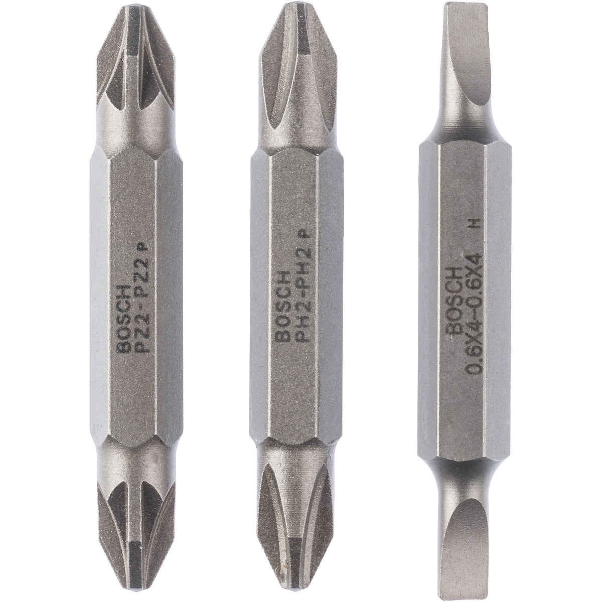 Bosch Doppelklingenbit, S 0,6x4,0, PH2, PZ2, S 0,6x4,0, PH2, PZ2, 45 mm