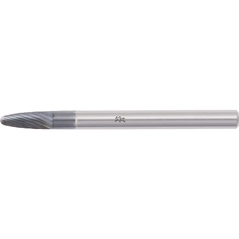 PFERD TOOLS Hartmetall Hochleistungsfrässtift Rundbogen RBF Ø 03x07mm Schaft-Ø 3mm Z5 HICOAT beschichtet universal fein