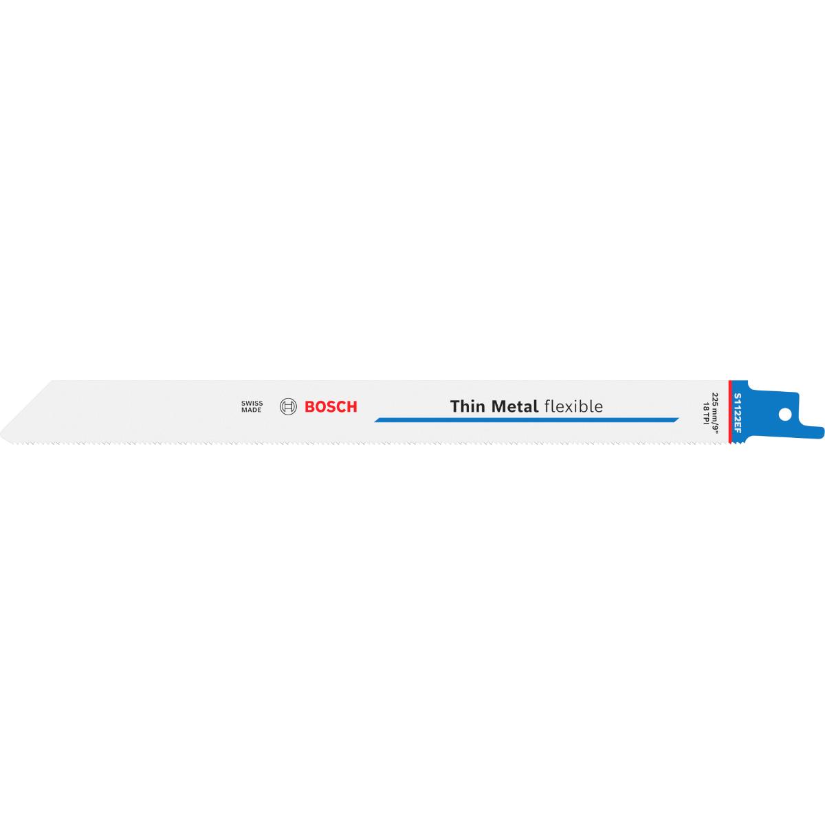 Bosch Thin Metal flexible S1122EF Blatt, 0,9 x 19 x 225 mm, 100-Stück