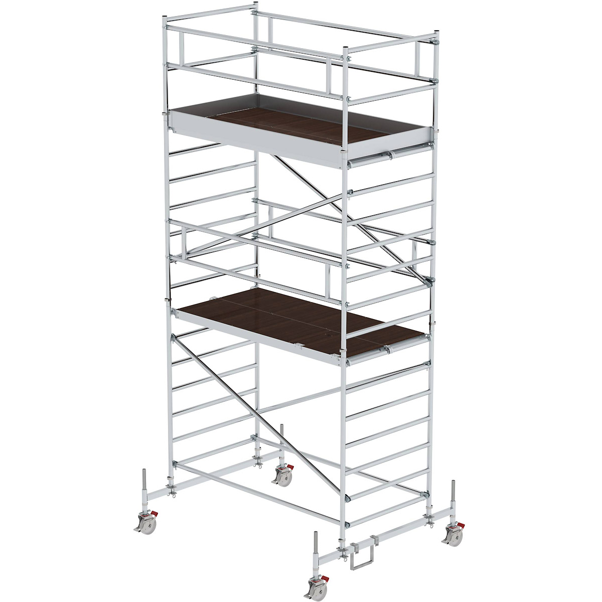 Munk Rollgerüst 1,35 x 2,45 m mit Fahrbalken & Doppel-Plattform