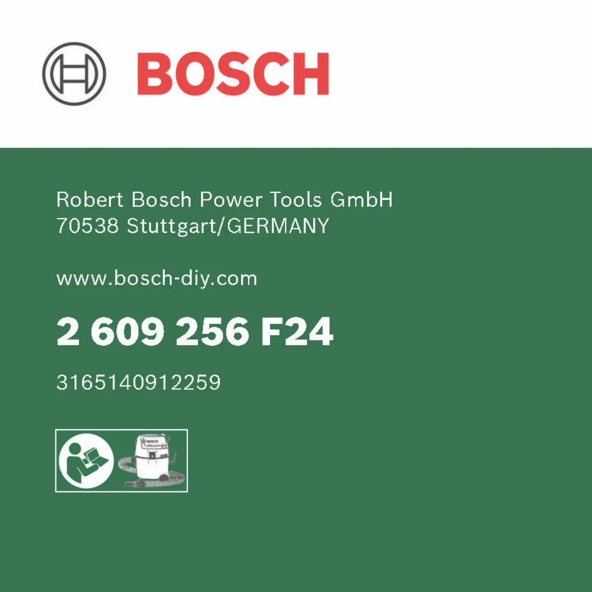 Bosch Flacher Gummieinsatz für Düse