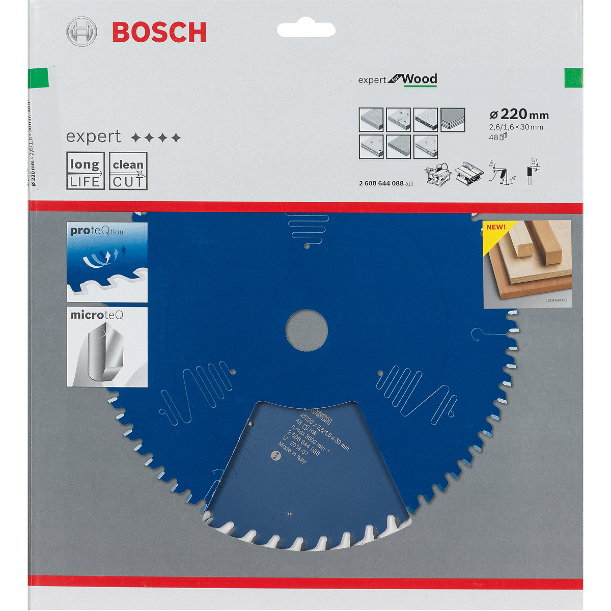 Bosch Kreissägeblatt Expert for Wood ø 220 mm