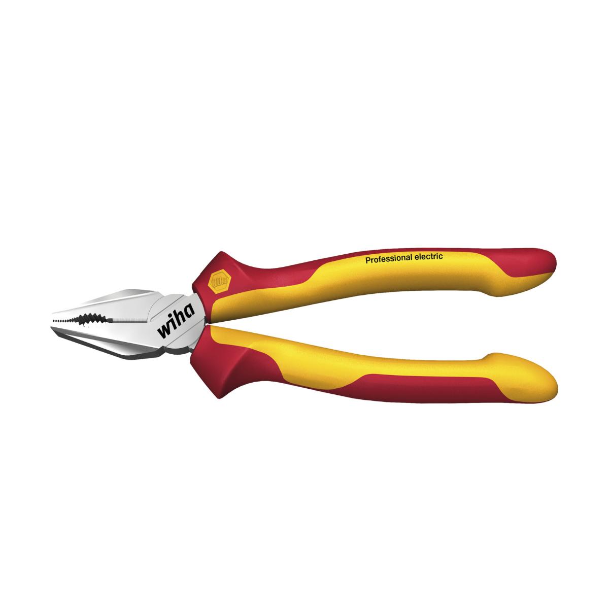 Wiha Kombizange Professional electric mit DynamicJoint und OptiGrip mit extra langer Schneide