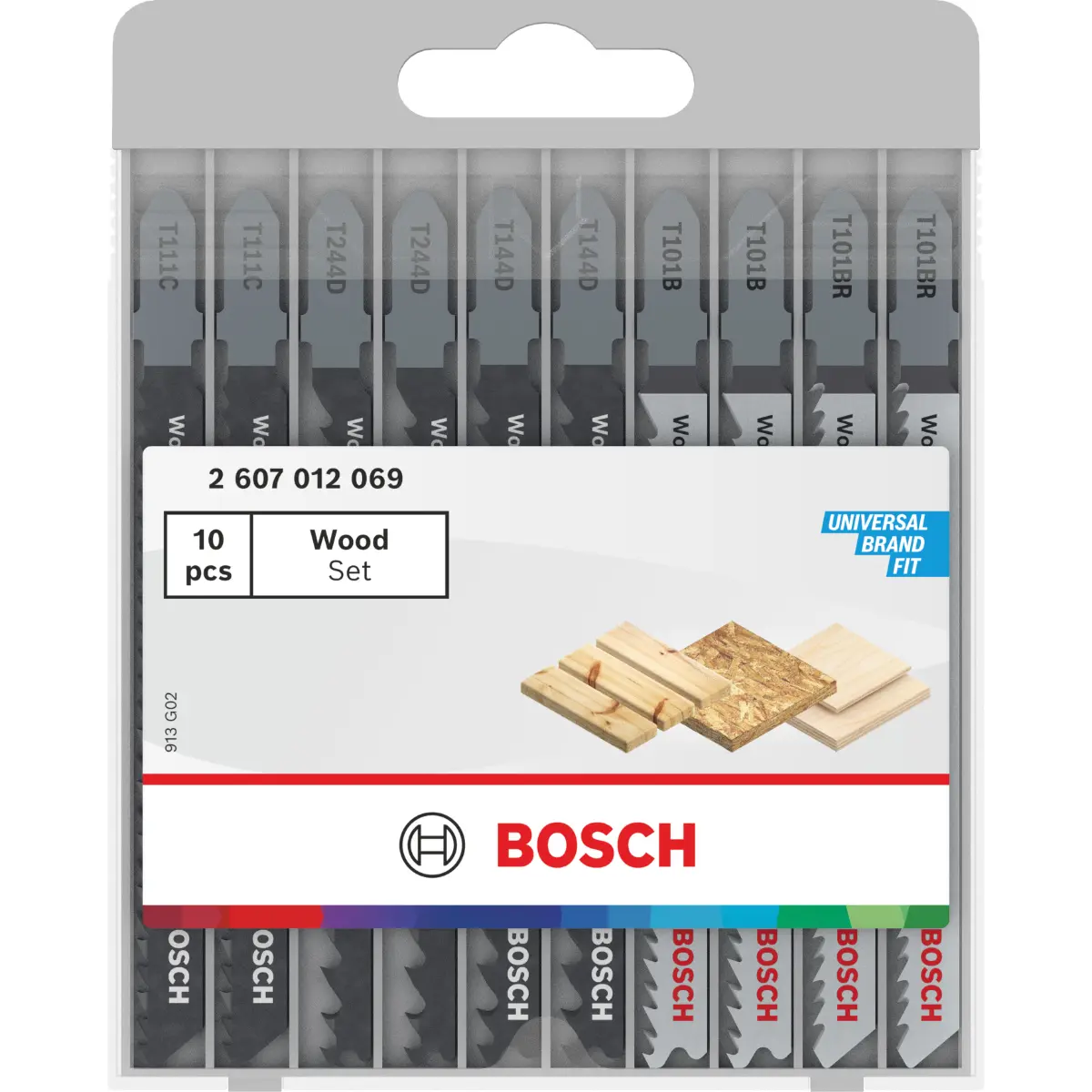 Bosch Stichsägeblatt Set Wood Basic, 10-tlg.