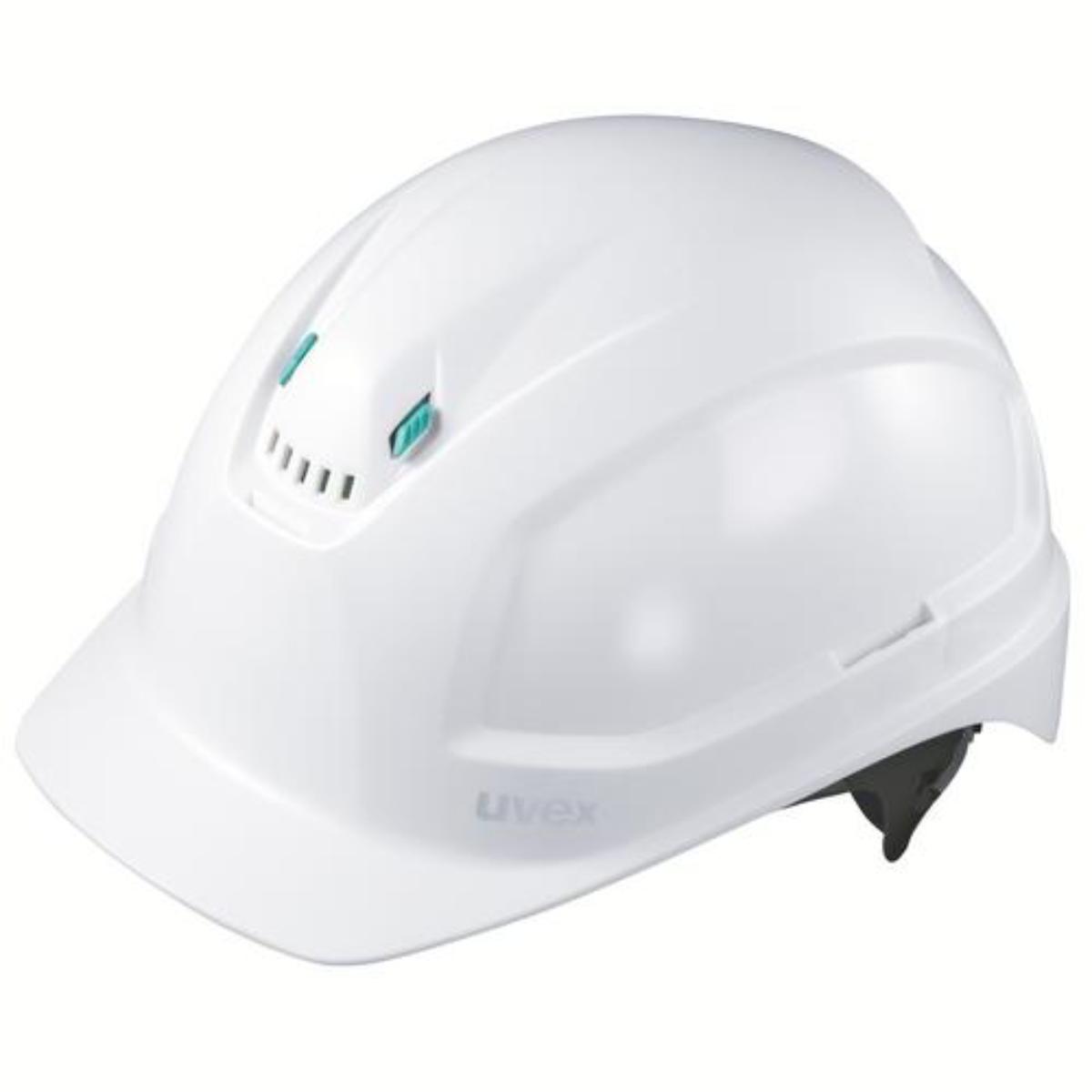 uvex pheos planet B-WR Schutzhelm mit Lüftungen - mit Drehradsystem - langer Schirm