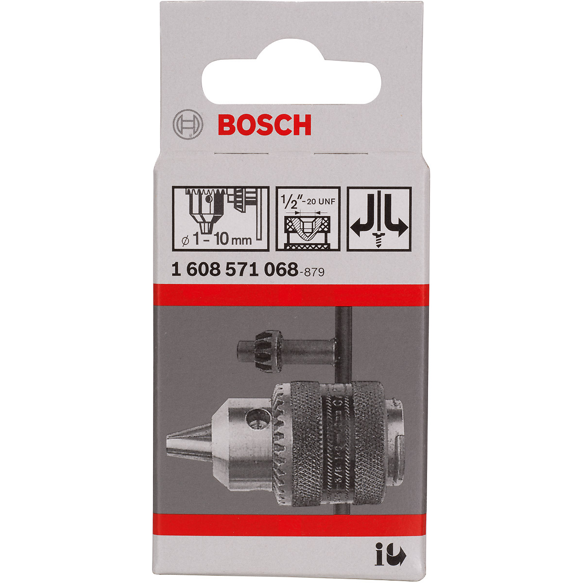 Bosch Zahnkranzbohrfutter bis 10mm, 1 - 10mm, für Rechts-/Linkslauf, Akku