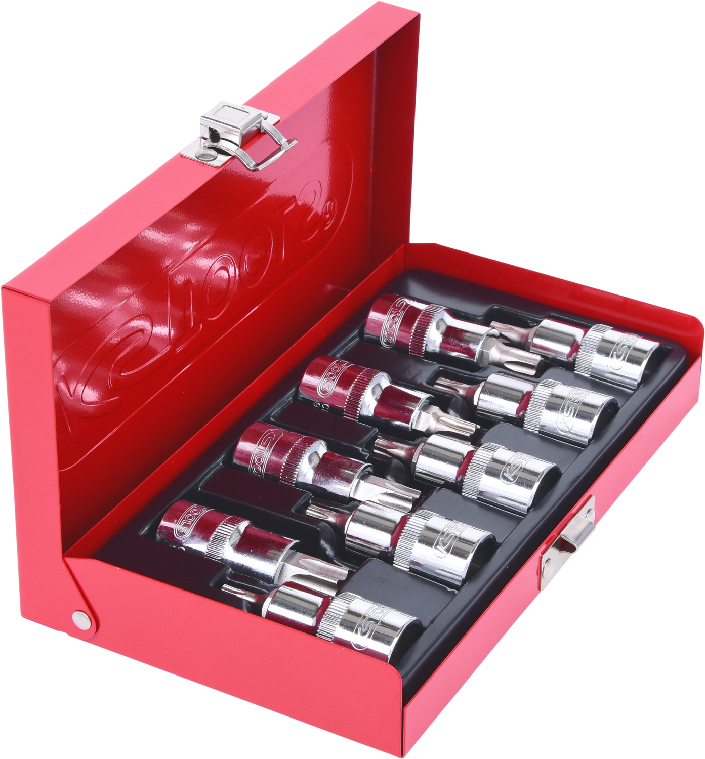 KS Tools 1/2" CHROMEplus Bit-Stecknuss-Satz Torx, 9-tlg T20-T60