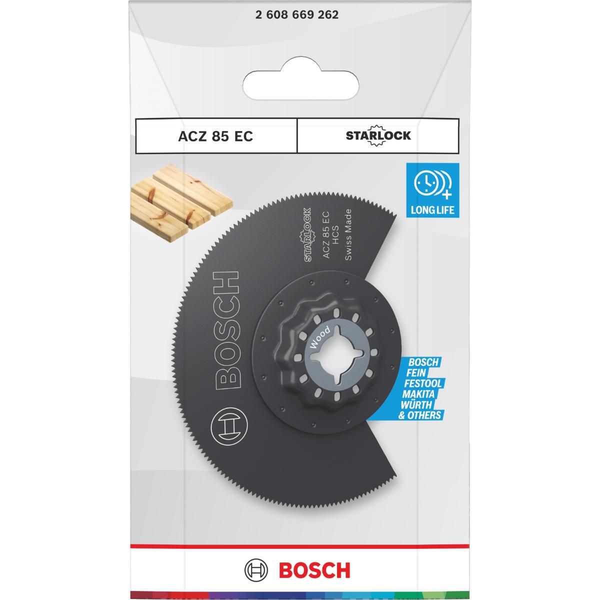 Bosch ACZ 85 EC Holz Segmentsägeblatt, Starlock, 85 mm, 1-Stück