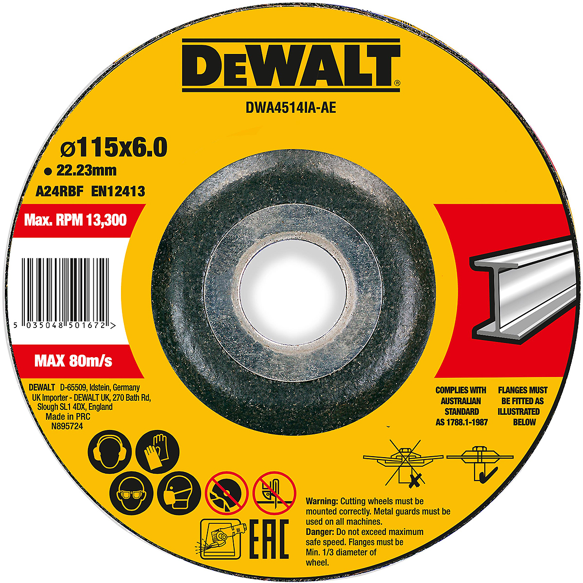 DEWALT High Performance Schruppscheibe Metall