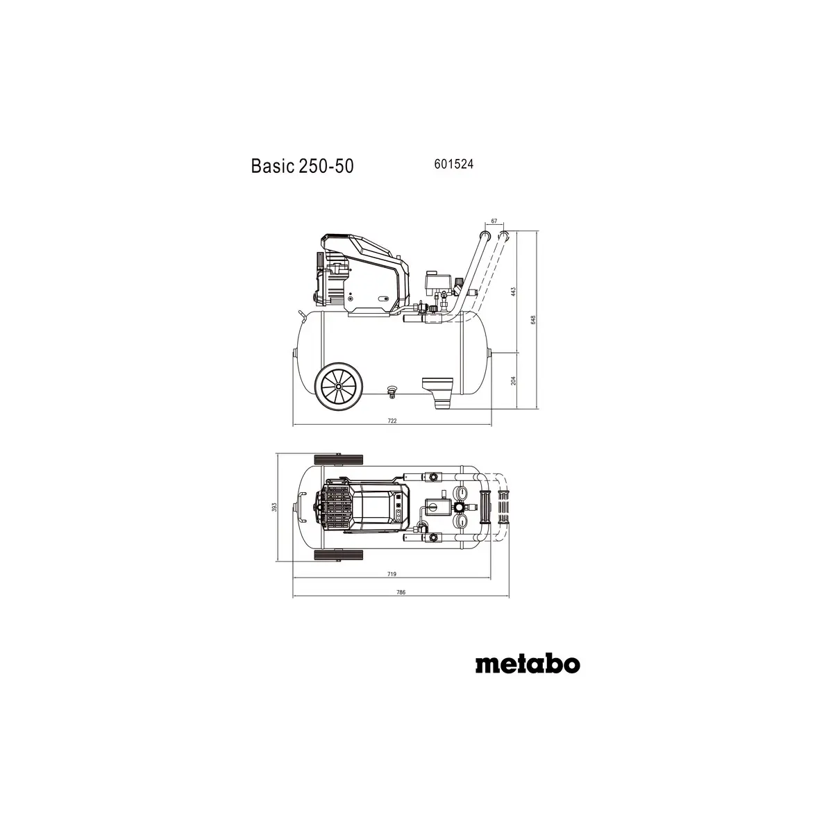 Metabo Kompressor Basic 250-50 - Karton