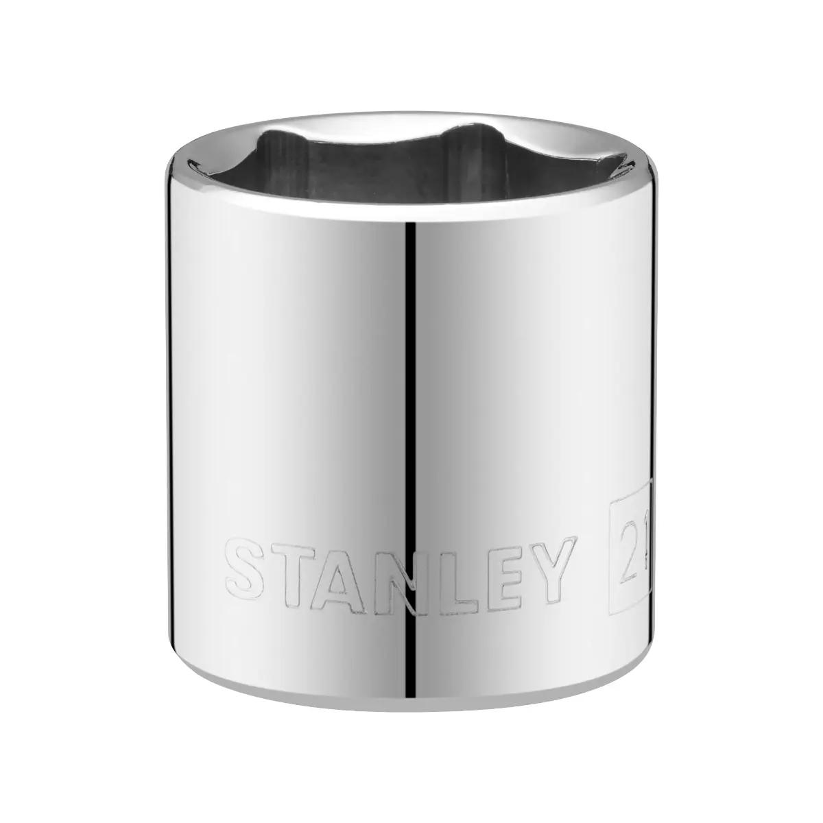 STANLEY 3/8 Zoll 6-Kant Stecknuss 21 mm mit MaxiDrive-Profil