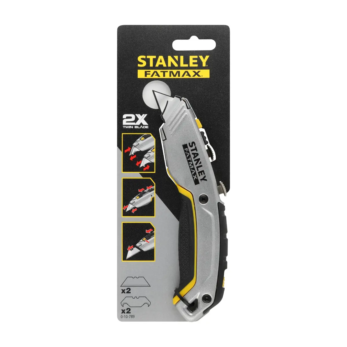 STANLEY FATMAX PRO Universalmesser 2-in-1 mit einziehbarer Klinge