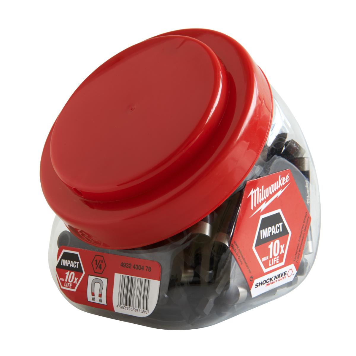 Milwaukee - MAGNETBITHALTER 1/4 HEX 60MM SHOCKW. - 4932430478