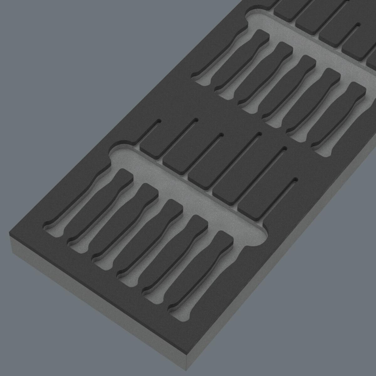 Wera 9816 Schaumstoffeinlage Schraubendreher Kraftform Micro Set 2, ohne Werkzeug