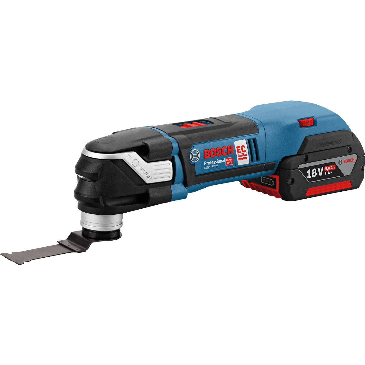 Bosch Akku-Multi-Cutter GOP 18V-28, mit 2 x 5.0 Ah Li-Ion Akku, L-BOXX