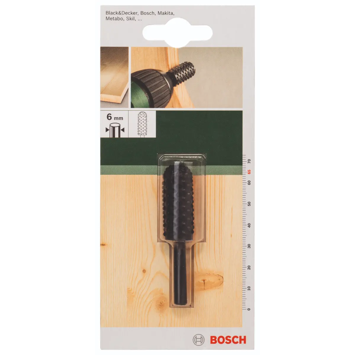 Bosch Holzraspel, zylindrisch-rund