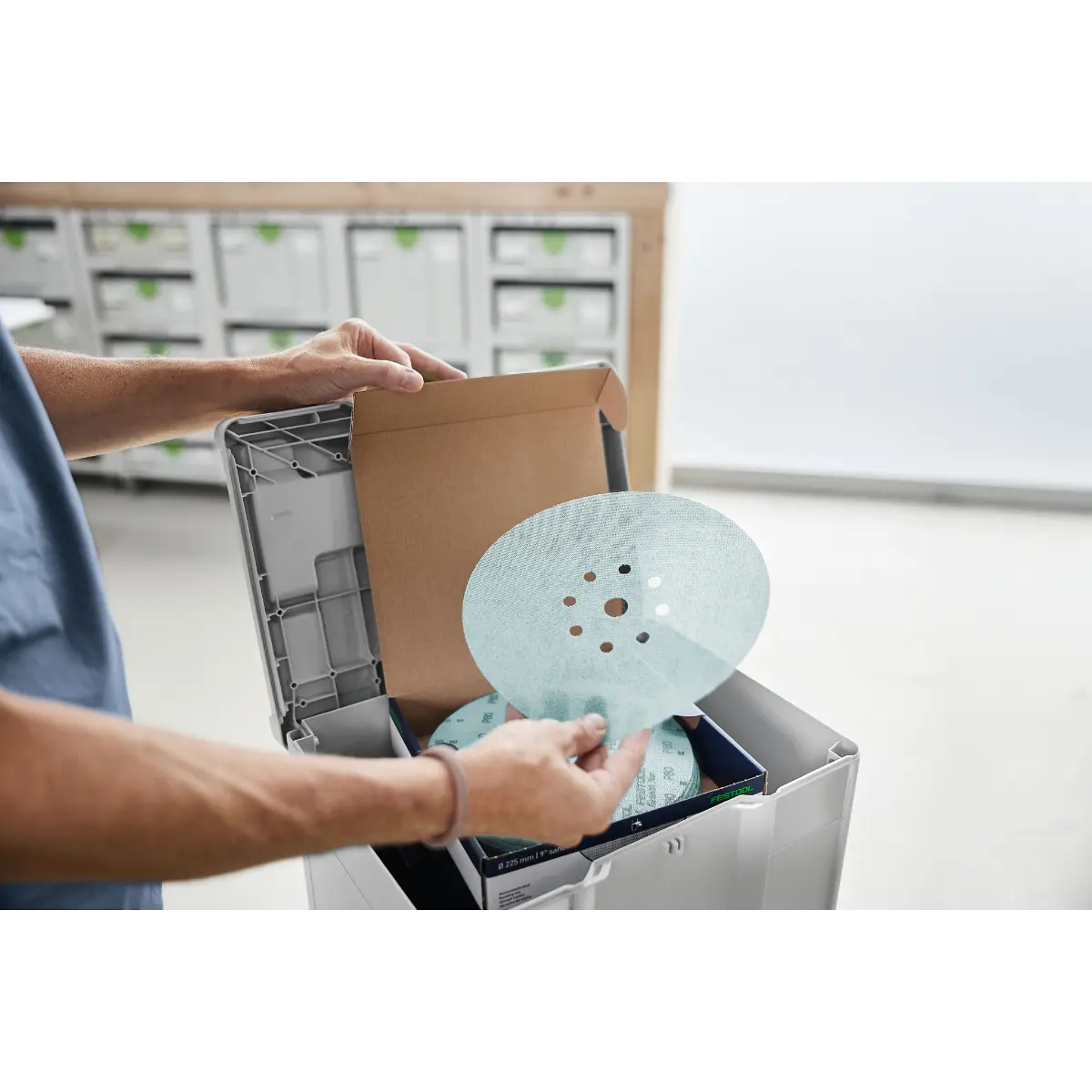 Festool Schleifmittel-Systainer³ Granat Net D225 GR NET SYS