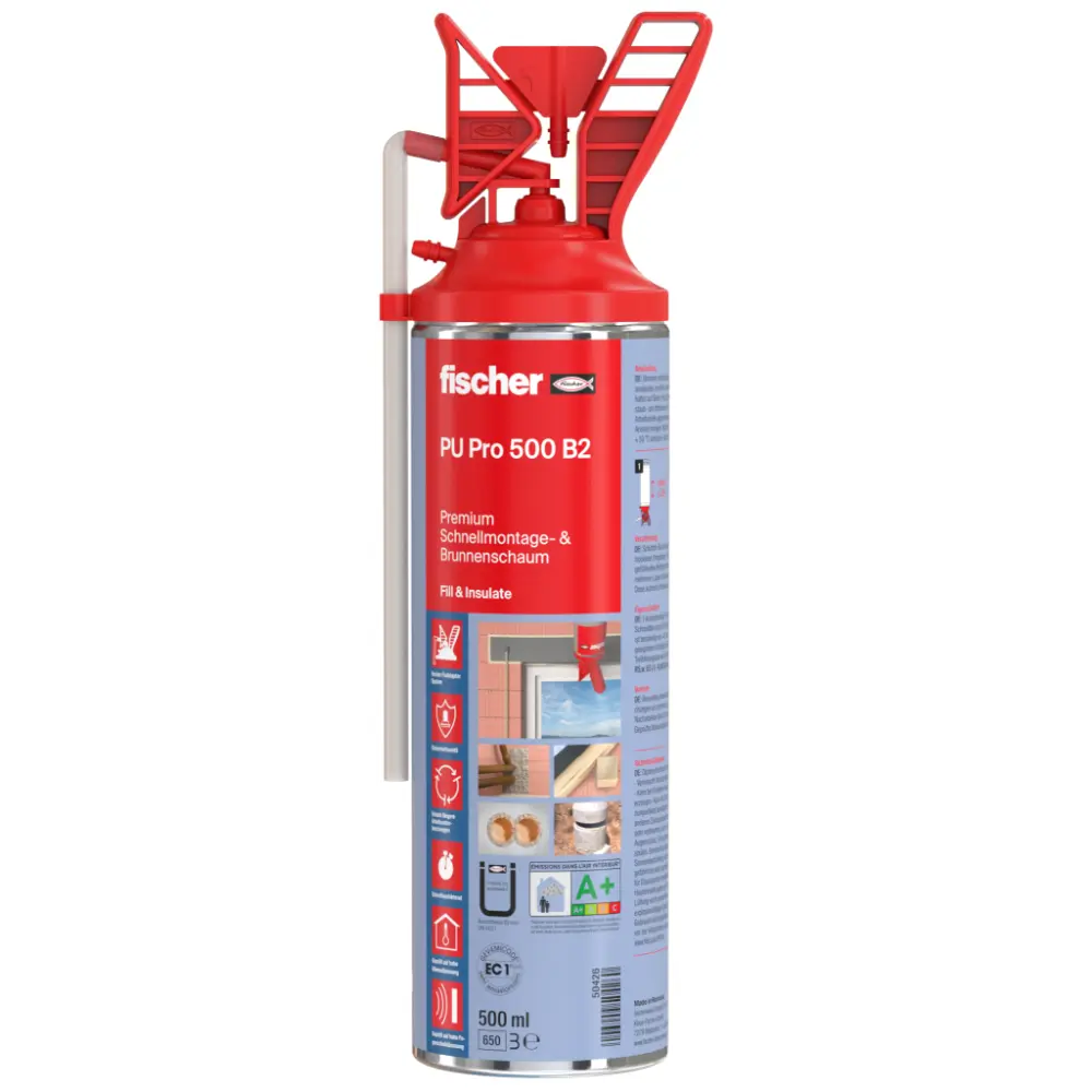 Fischer Schnellmontage/Brunnenschaum PU Pro 500 B2