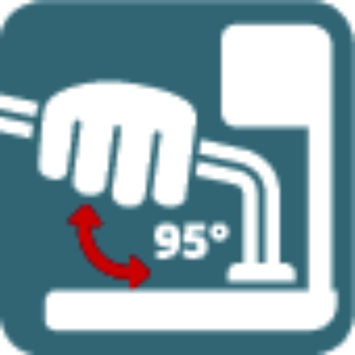 Wiha Stiftschlüssel Sechskant-Kugelkopf mit kurzem Schenkel, mattverchromt