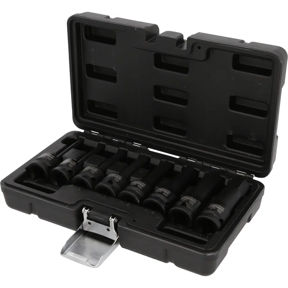 KS TOOLS 1/2" Kraft-Bit-Stecknuss-Satz, lang, 8-tlg