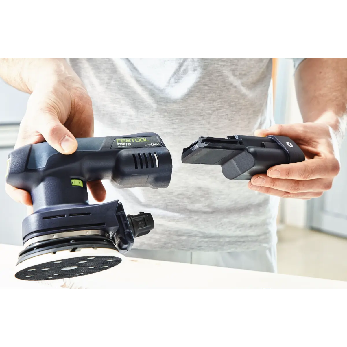 Festool Akku-Exzenterschleifer ETSC 125 3,0 I-Set