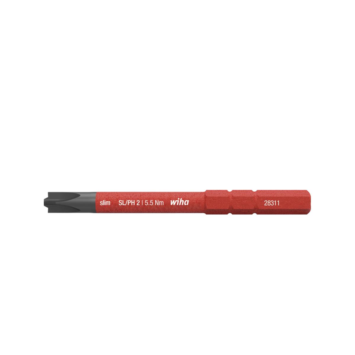 Wiha Bit slimBit electric PlusMinus/Phillips - 5 Stück
