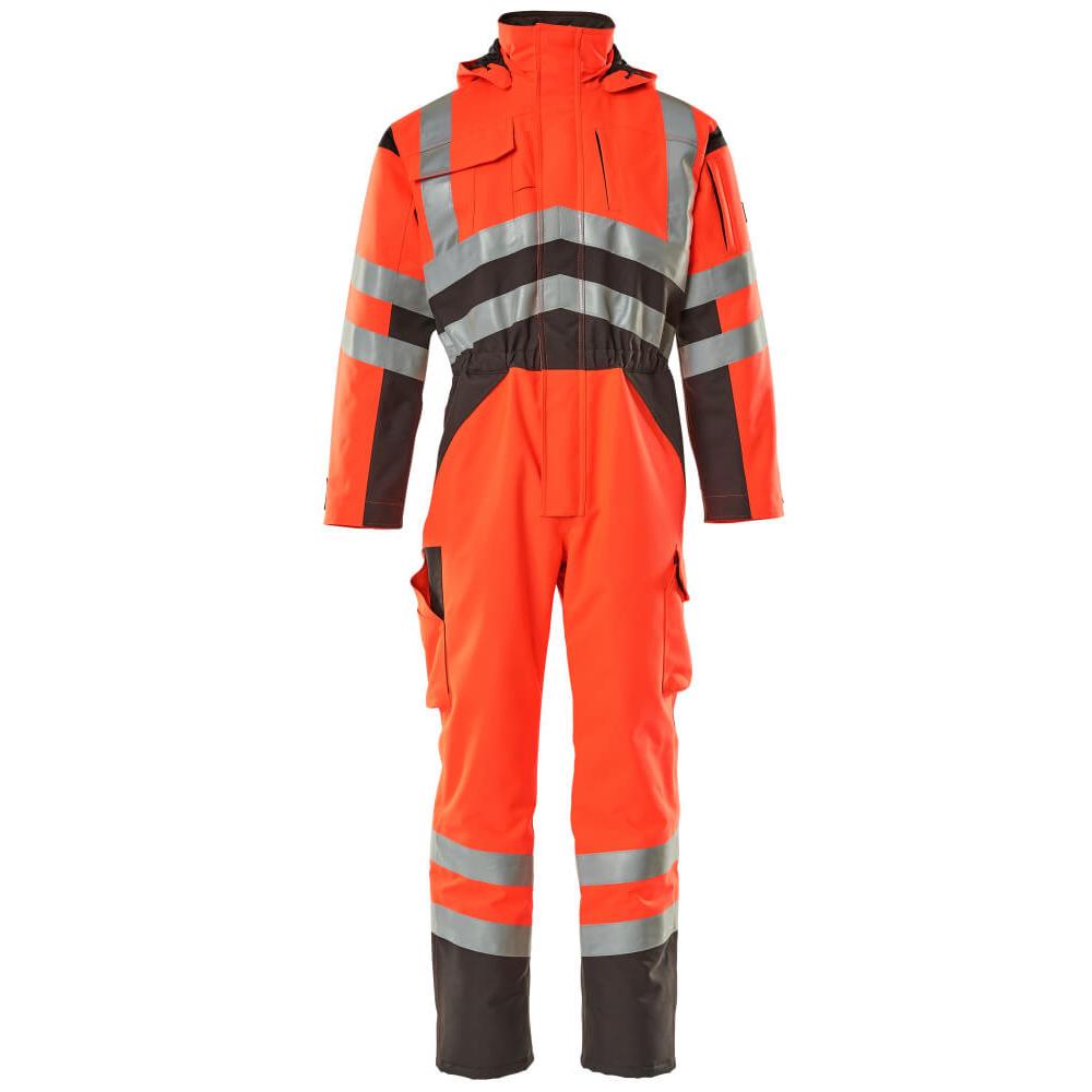 MASCOT Safara Winteroverall SAFE YOUNG Hi-vis Rot / Dunkelanthrazit