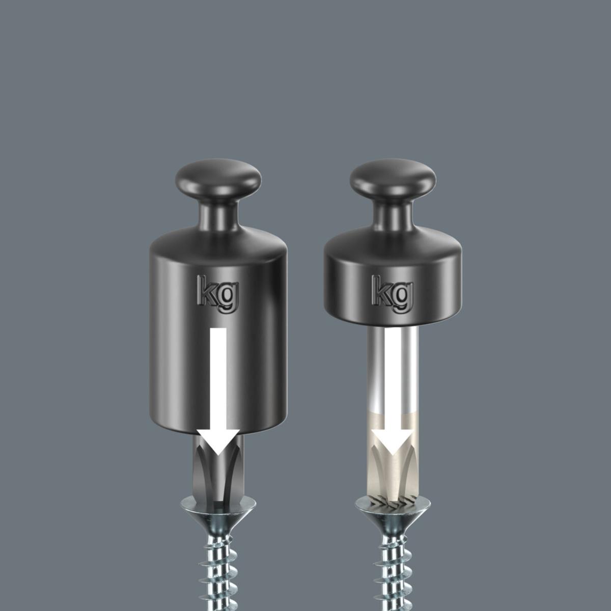 05007908001we Wera 1850 PH Kraftform Ball-Grip Kreuzschlitz-Schraubendreher, PH 3 x 150 mm