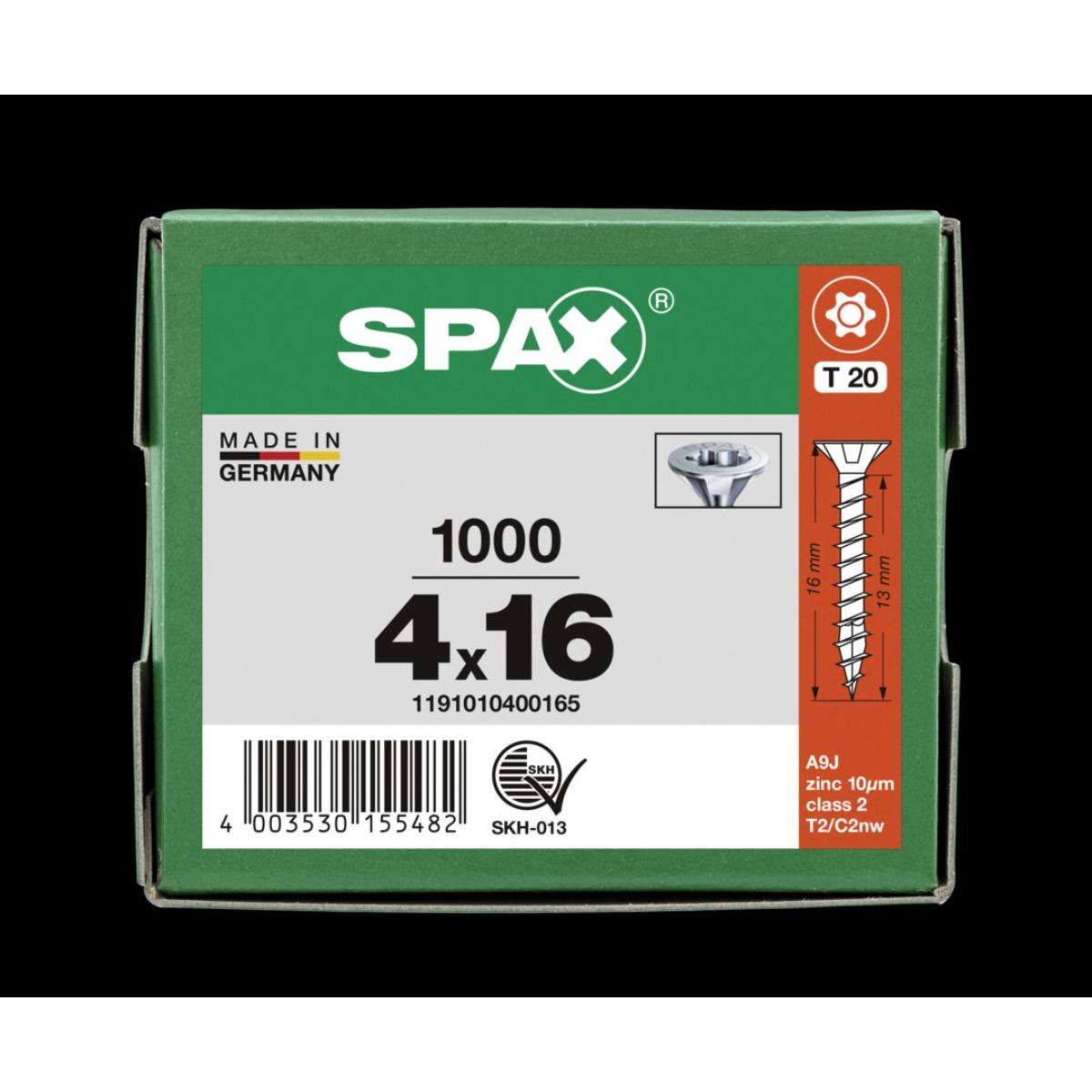 SPAX Senkmultikopf T-Star Plus T20 Vollgewinde WIROX, 1000 Stück
