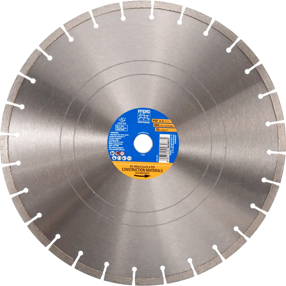 PFERD TOOLS Diamant-Trennscheibe DS PSF für Stein und Beton