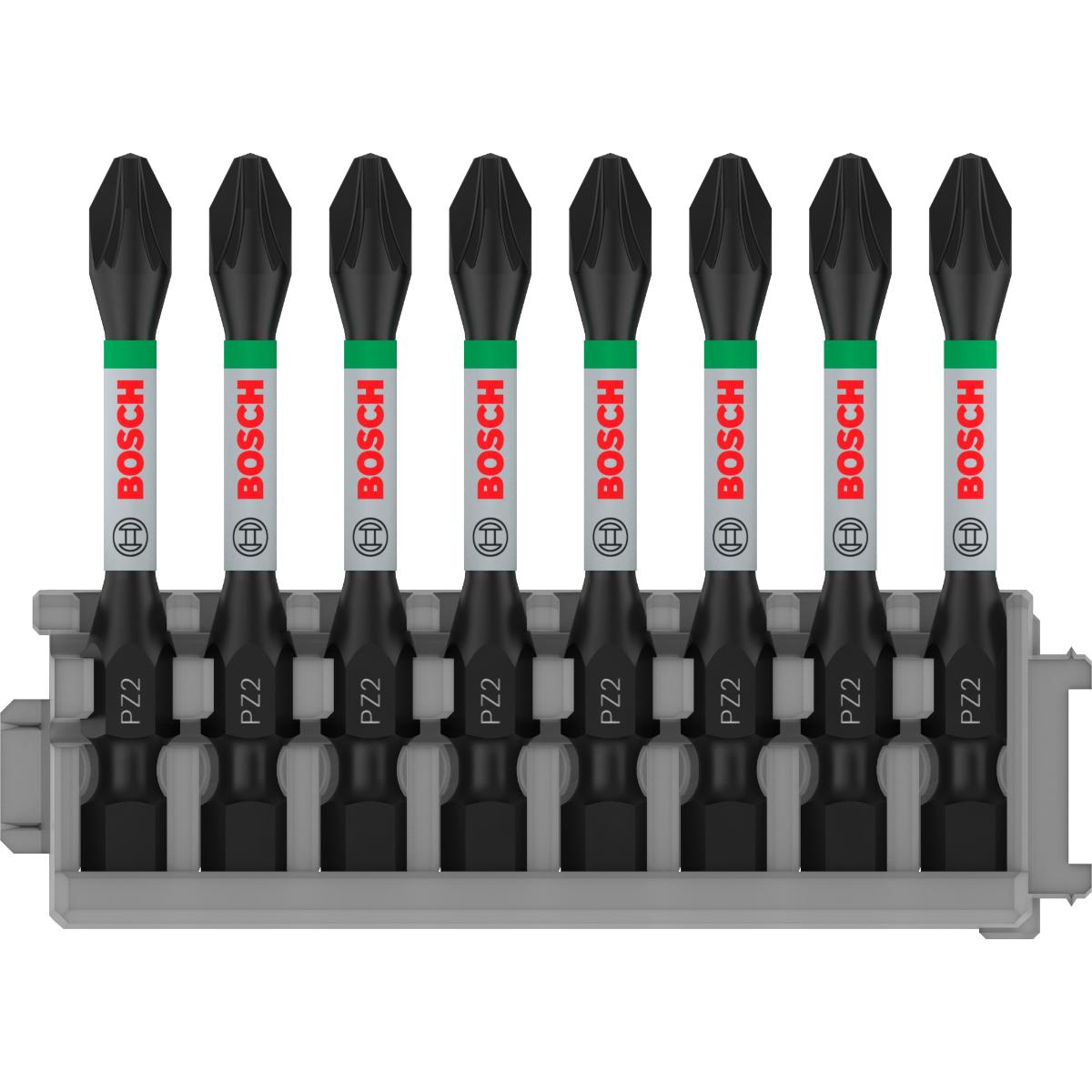 Bosch PRO Schrauberbit-Set Impact Control, 8-teilig, PZ2