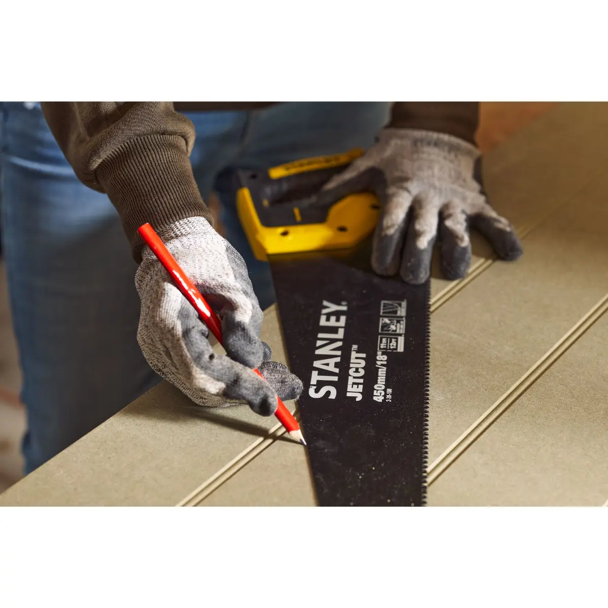 STANLEY JETCUT Handsäge für Laminat 450mm 11TPI