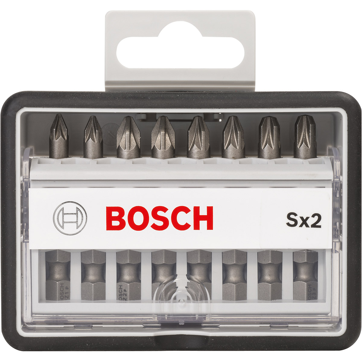 Bosch Schrauberbit-Set Robust Line Sx Extra-Hart, 8-teilig, 49 mm, PZ