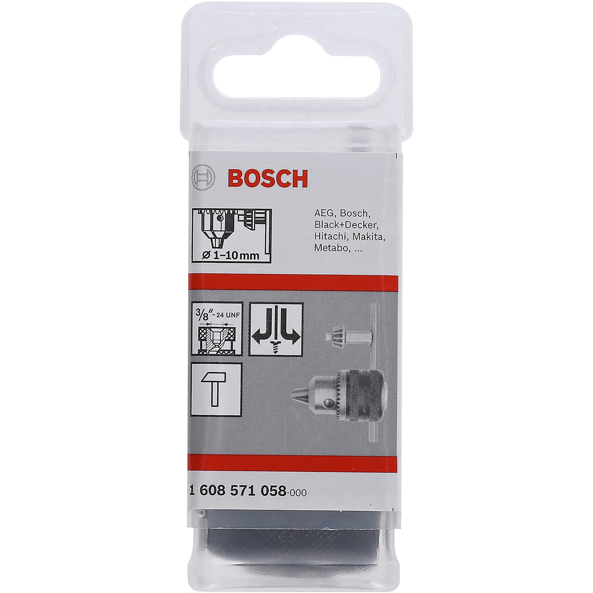 Bosch Zahnkranzbohrfutter bis 10 mm, 3/8 Zoll