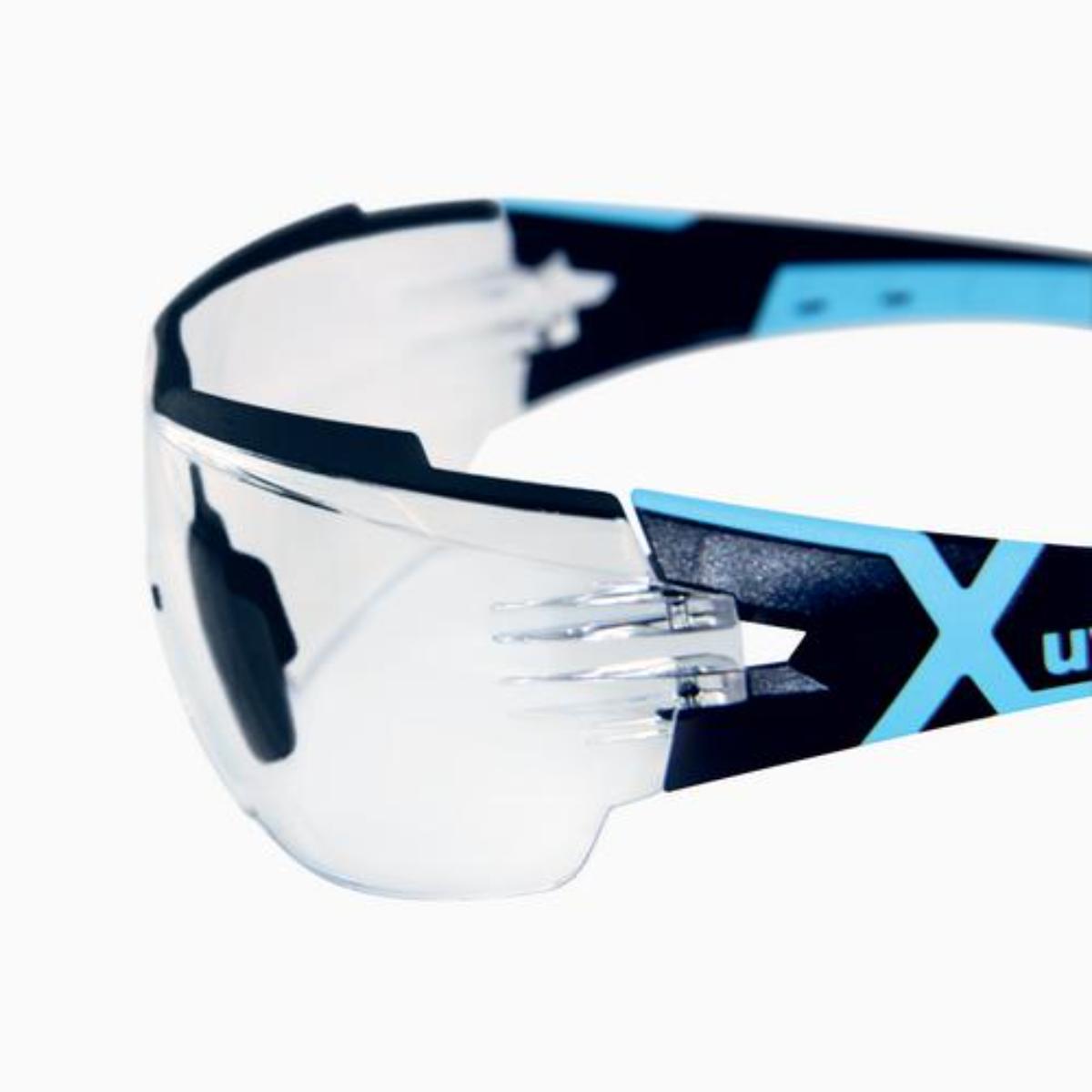 uvex Bügelbrille pheos cx2 schwarz, hellblau