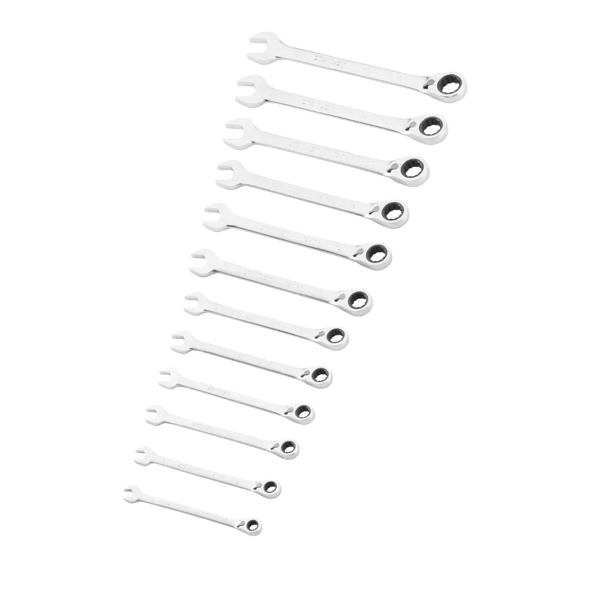 STANLEY FATMAX Schraubenschlüssel Set mit Ratsche, 12-teilig