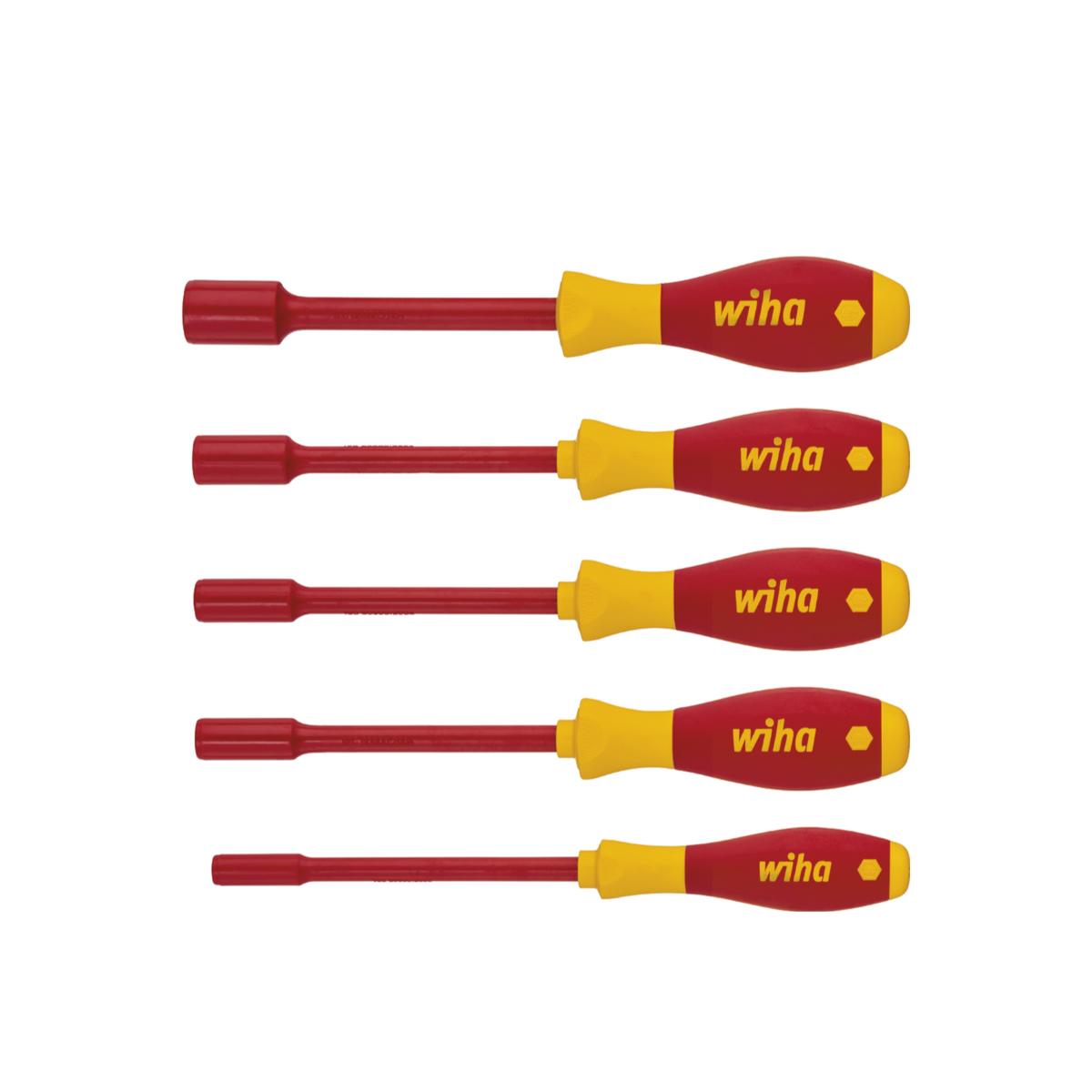 Wiha Schraubendreher Set SoftFinish electric Sechskant-Steckschlüssel 5-teilges Set