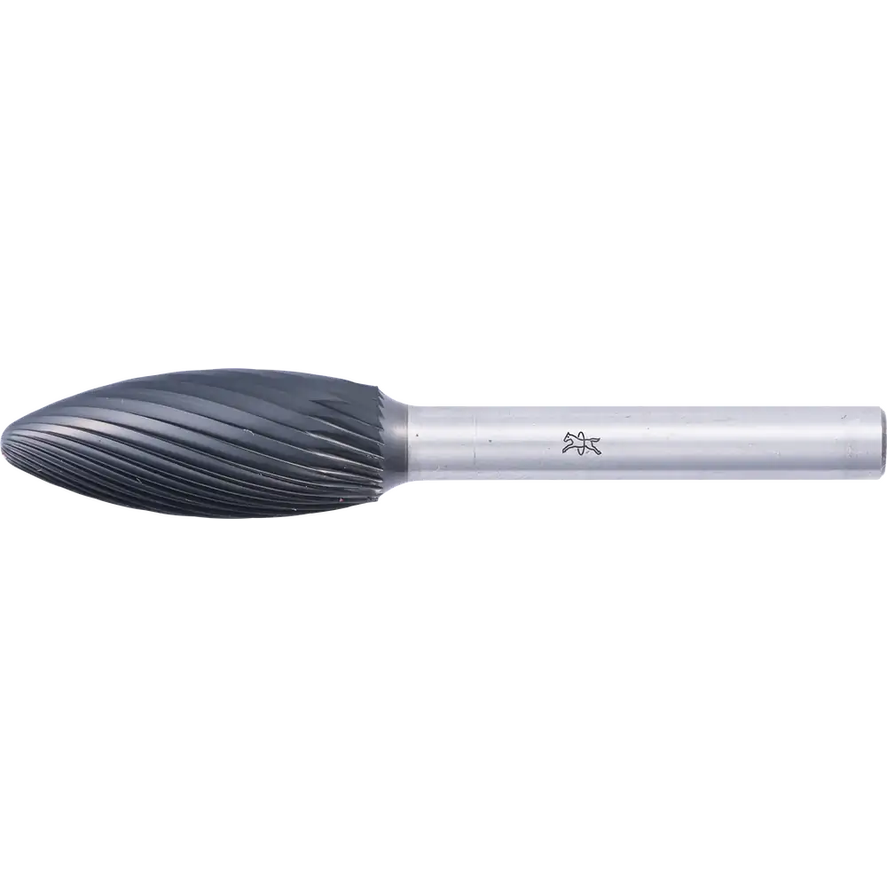 PFERD TOOLS Hartmetall Hochleistungsfrässtift Flamme B Ø 12x30mm Schaft-Ø 6mm Z3 HICOAT beschichtet universal mittel