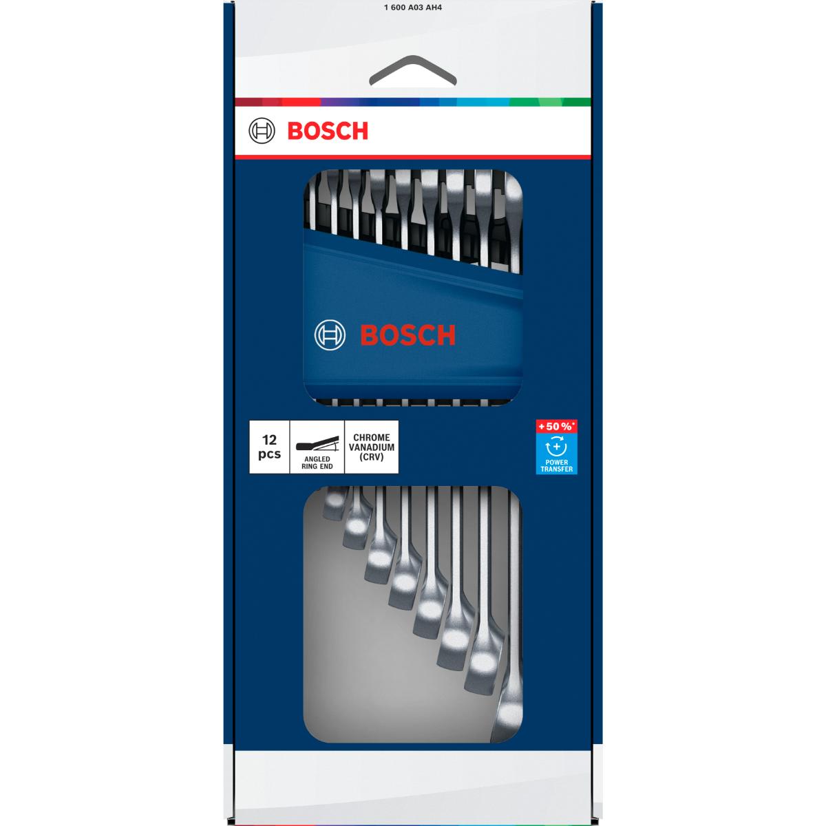 Bosch Ring-Maulschlüssel, 6-19 mm, 12-teilges Set