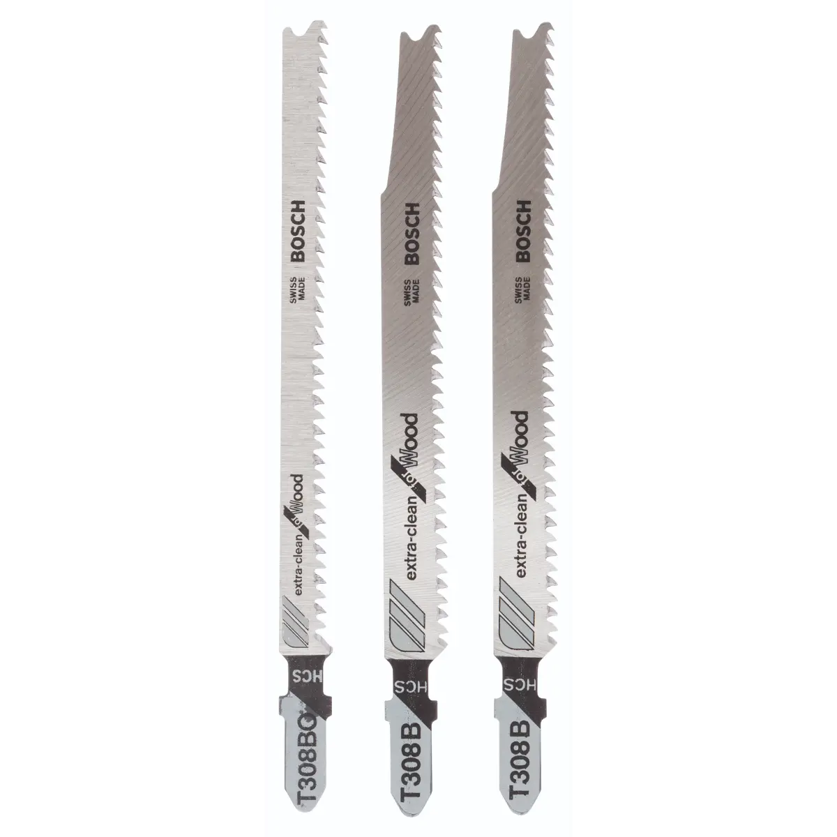 Bosch Stichsägeblatt-Set Einnockenschaft T 308 B (2x), T 308 BO, 3-tlg.