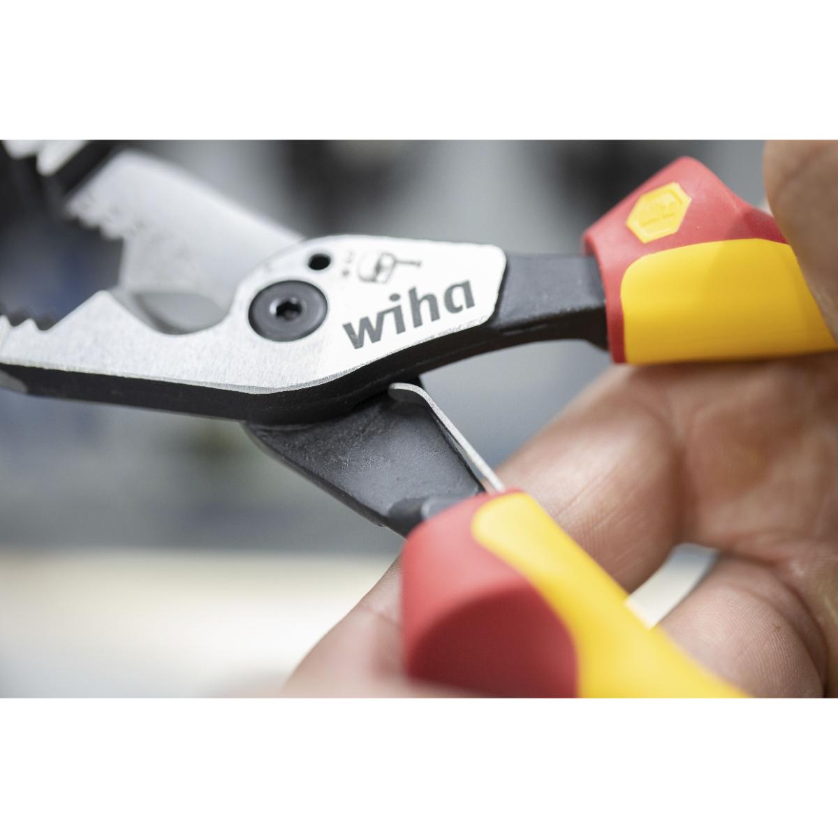 Wiha Multifunktionszange 8in1 Industrial electric mit ein- und ausschaltbarer Öffnungsfeder