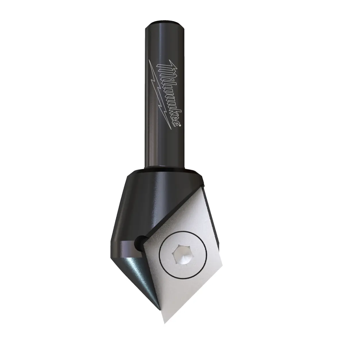 Milwaukee Wendeplatten-V-Nutfräser 8 mm Schaft 23 x 60 mm