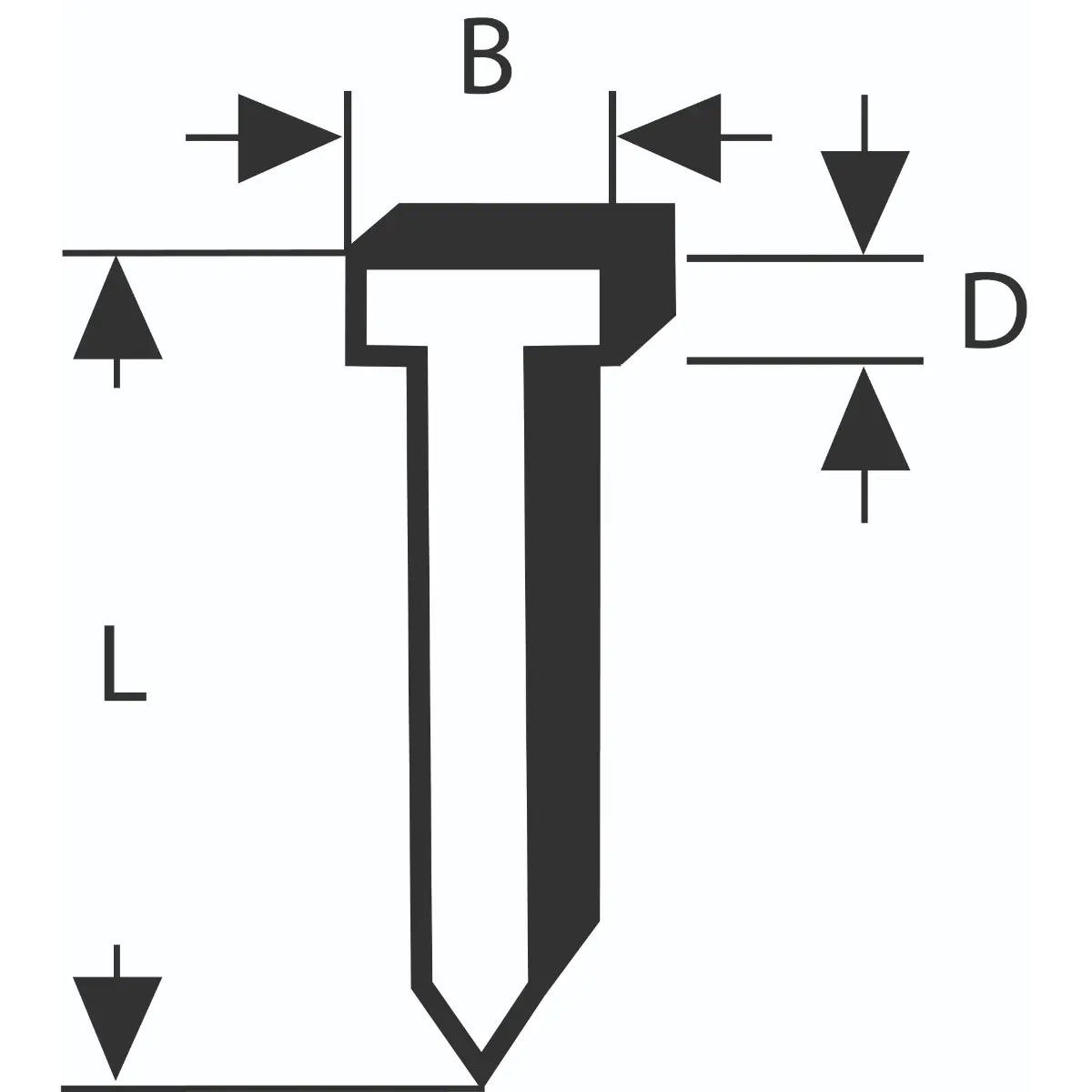 Bosch Nagel Typ 47, L= 19 mm