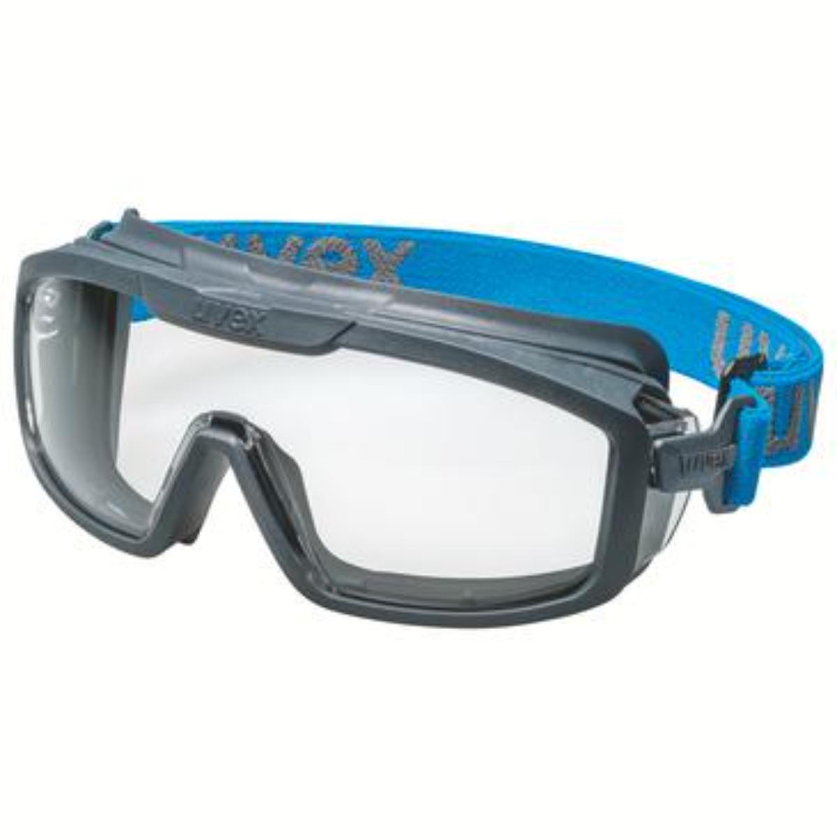 uvex i-guard+ Vollsichtbrille außen kratzfest, innen dauerhaft beschlagfrei anthrazit/blau