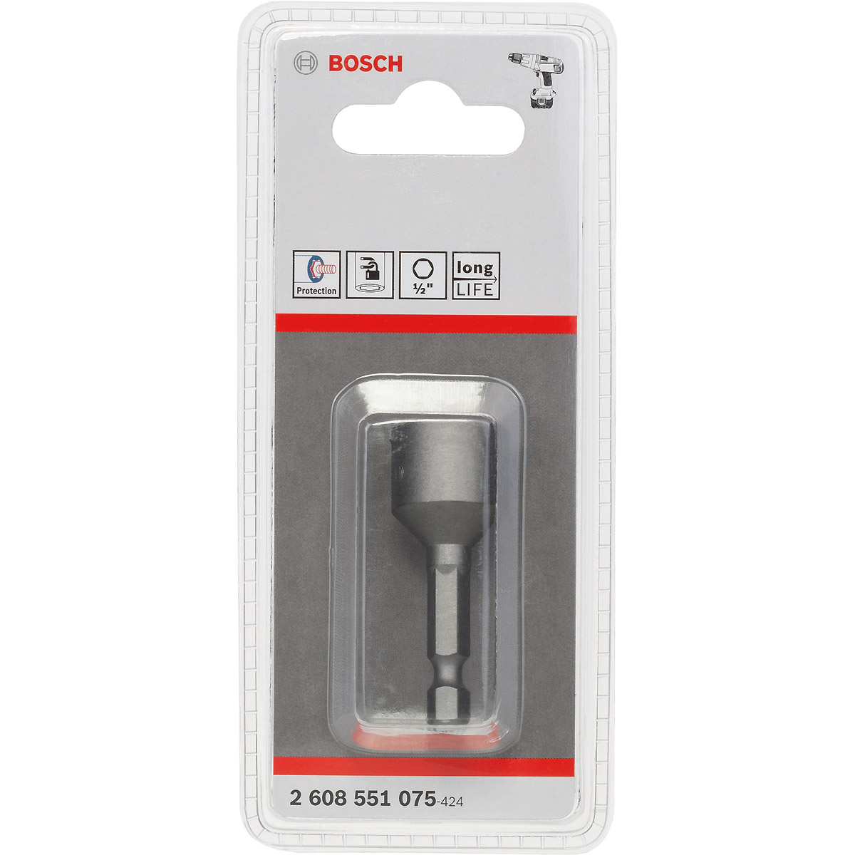 Bosch Steckschlüssel, 50 mm mit Dauermagnet