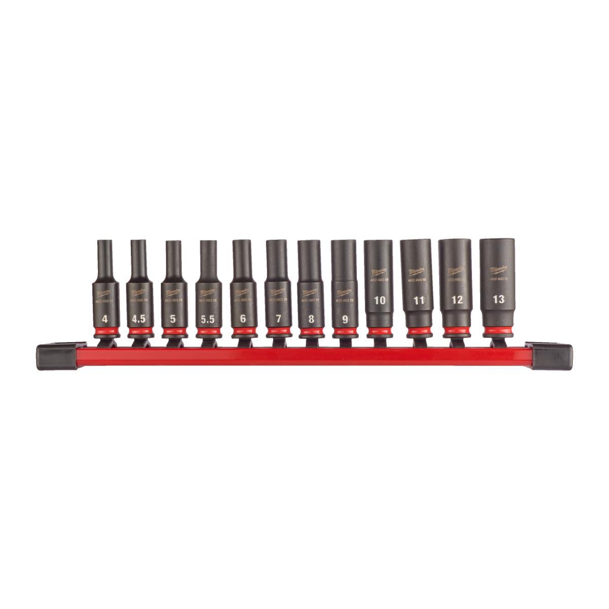 Milwaukee SHOCKWAVE Schlagnuss 1/4" lang Set