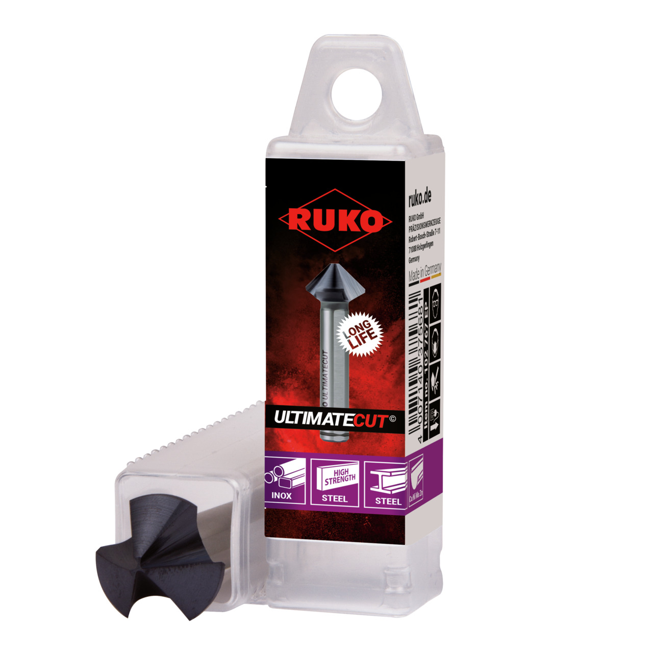 RUKO ULTIMATECUT Kegelsenker DIN 335 Form C 90° HSS-Co 5 RUnaTEC