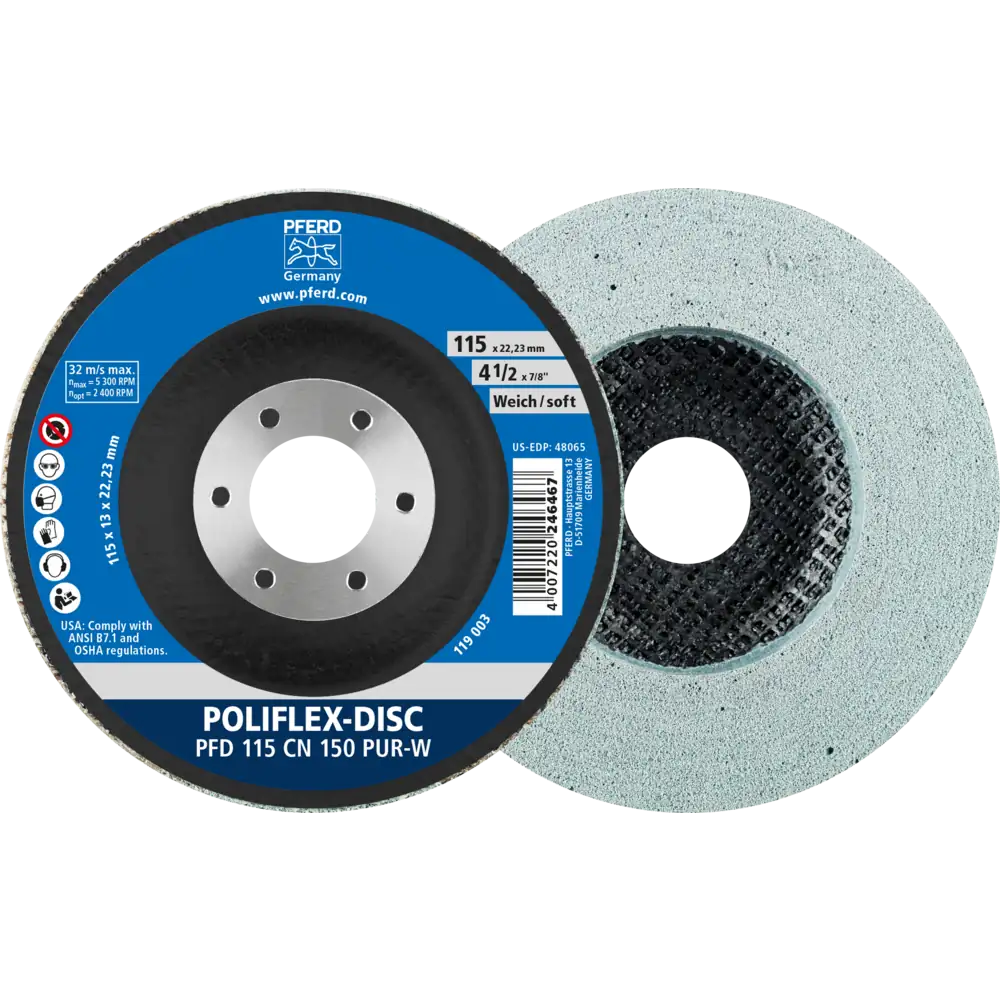 PFERD TOOLS Poliflex Disc PFD Bindung PUR
