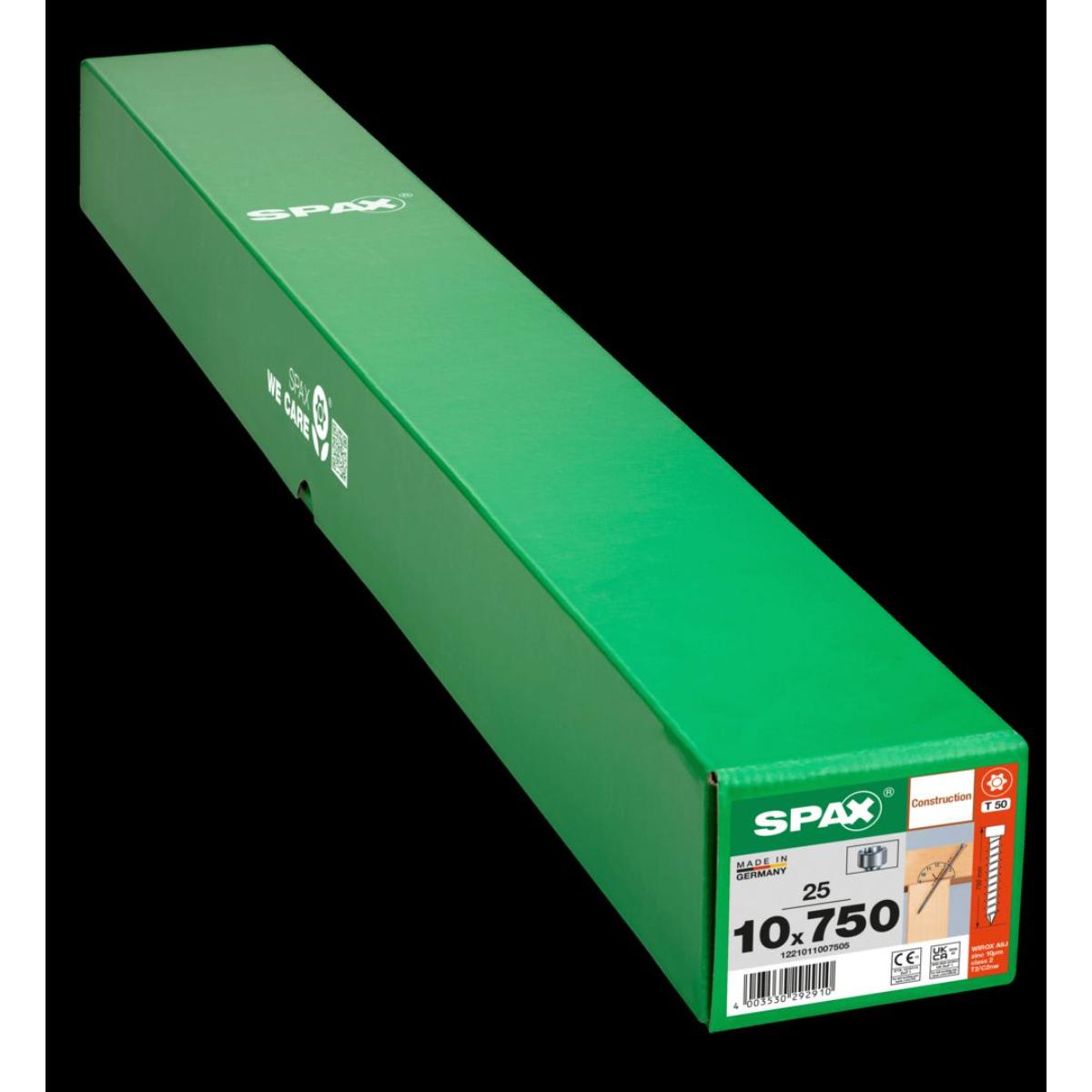 SPAX ZYLINDERKOPF T-STAR PLUS T50 VOLLGEWINDE CUT WIROX 25 Stück
