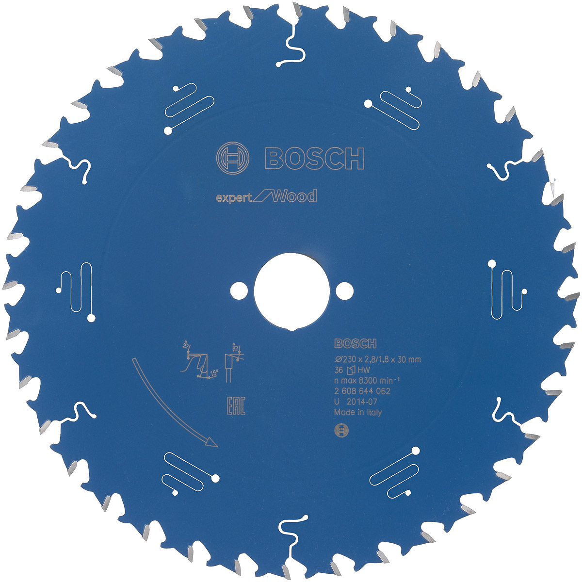 Bosch Kreissägeblatt Expert for Wood ø 230 mm